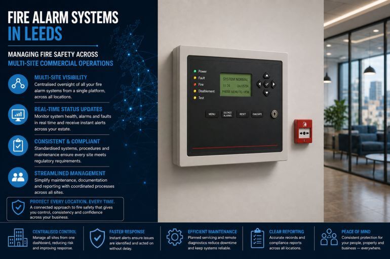 Fire Alarm Systems in Leeds: Managing Fire Safety Across Multi-Site Commercial Operations