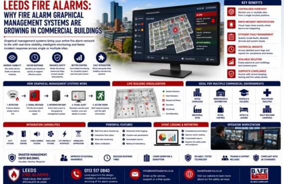 Leeds Fire Alarms: Why Fire Alarm Graphical Management Systems Are Growing In Commercial Buildings