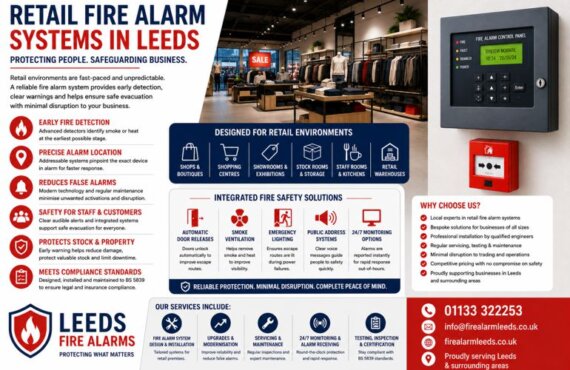 Why Retail Premises in Leeds Need Modern Commercial Fire Alarm Systems