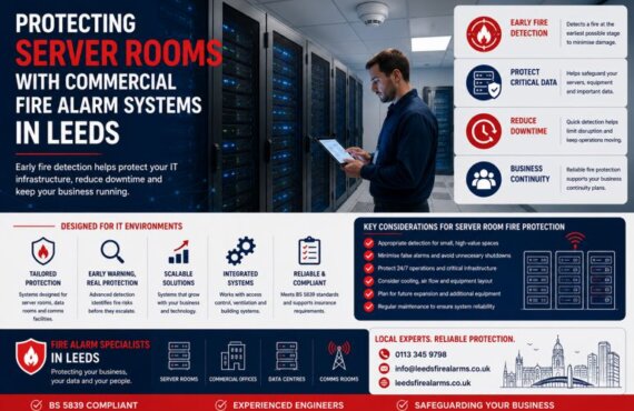 Protecting Server Rooms with Commercial Fire Alarm Systems in Leeds